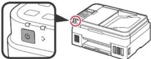 CANON PIXMA G4411 - Mise sous tension de l'imprimante - 3