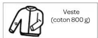 Veste (coton 800 g)