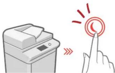 CANON imageRUNNER ADVANCE C3525i III - Mise de l'appareil sous tension - 1