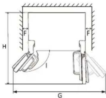 INVENTUM SKV4180B - Dimensions and free surrounding area - 2