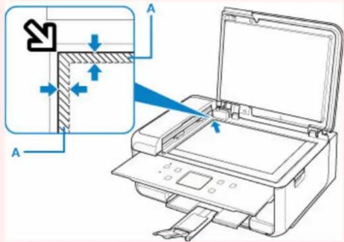 CANON PIXMA TR7650 - Chargement de l'original à aligner sur le repère d'alignement - 2