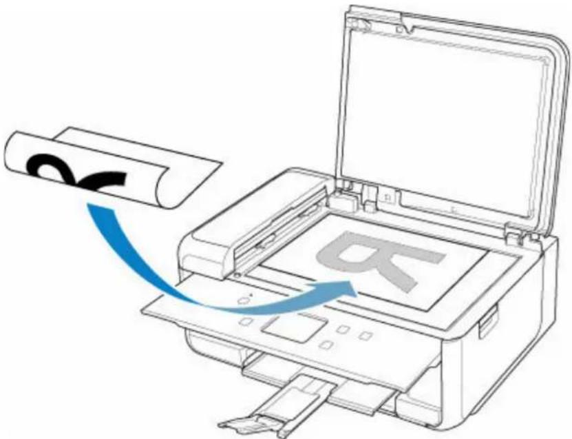 CANON PIXMA TR7650 - Chargement d'originaux sur la vitre d'exposition - 1