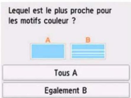 CANON PIXMA TR7650 - Examen du motif de vérification des buses - 3