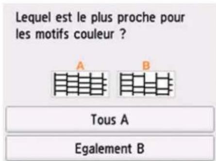 CANON PIXMA TR7650 - Examen du motif de vérification des buses - 2