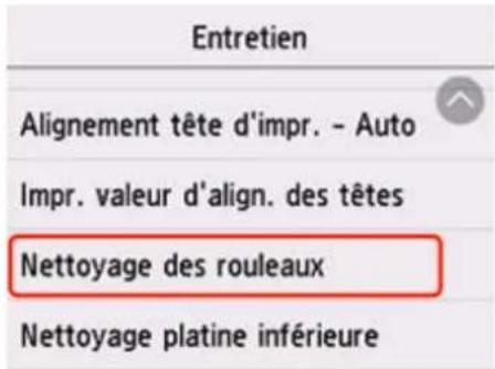 CANON PIXMA TR7650 - Nettoyage des rouleaux d'entraînement du papier - 1