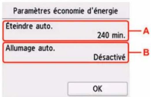 CANON PIXMA TR7650 - Utilisation de la fonction économie d'énergie - 3
