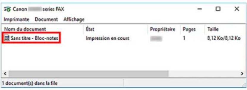 CANON PIXMA TR7650 - Annulation de la transmission - 1