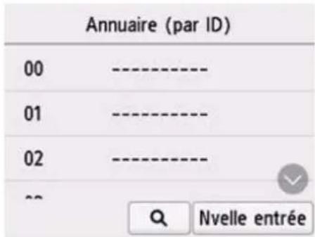 CANON PIXMA TR7650 - Enregistrement du numéro de fax/téléphone des destinataires - 2