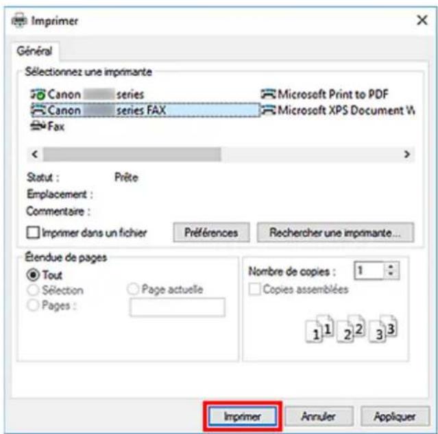 CANON PIXMA TR7650 - Rechercher un destinataire dans un carnet d'adresses (pilote de télécopie) - 1