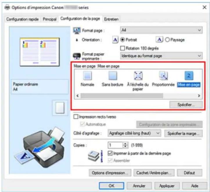 CANON PIXMA TR7650 - Impression mise en page - 2