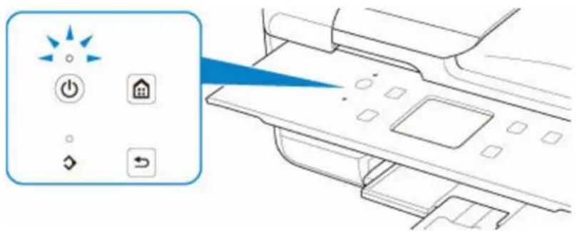 CANON PIXMA TR7650 - Vérification que la machine est sous tension - 1