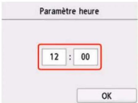 CANON PIXMA TR7650 - Réglage de la date et de l'heure - 5