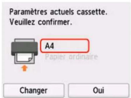 CANON PIXMA TR7650 - Après le chargement du papier : - 4