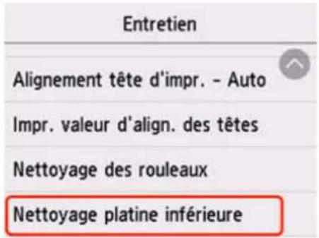 CANON PIXMA TR7650 - Nettoyage de l'intérieur de l'imprimante (nettoyage de la platine inférieure) - 1