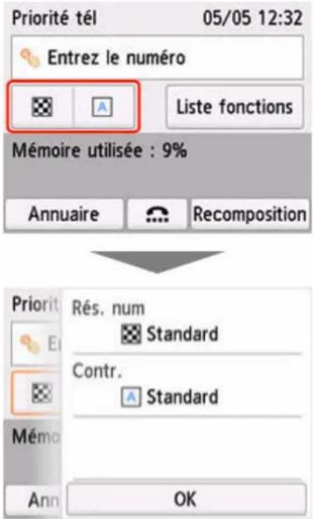 CANON PIXMA TR7650 - Options d'envoi de fax - 1