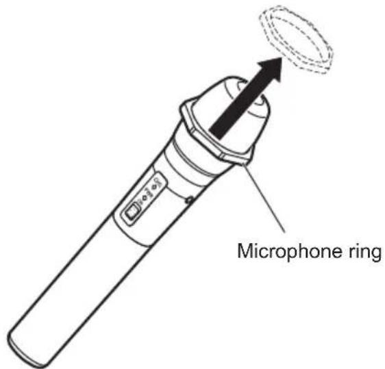 PANASONIC WX-ST200P - Remove the microphone ring - 1