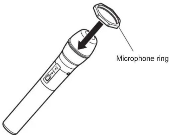 PANASONIC WX-ST200P - Attach one of the included microphone rings - 1