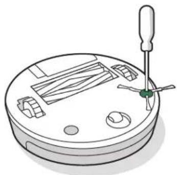 IROBOT Roomba Combo i8 - Nettoyage de la brosse latérale - 1
