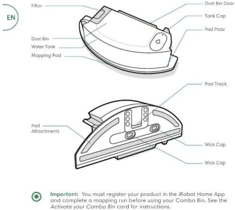 IROBOT Roomba Combo i8 - Roomba Combo™ Bin - 1