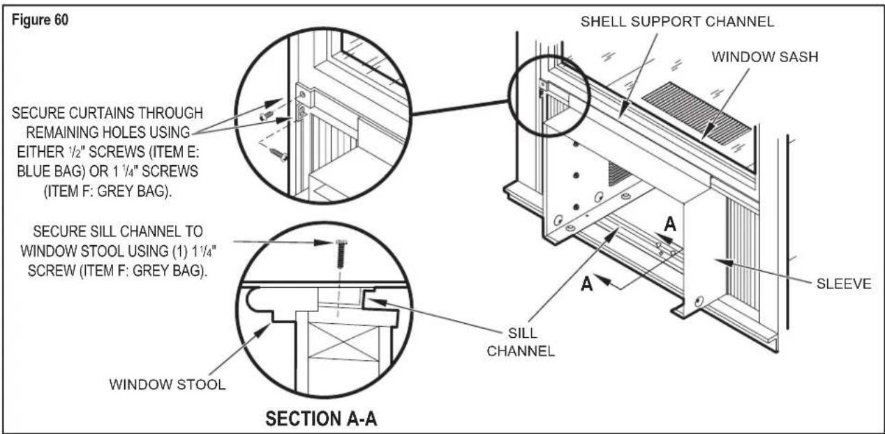 Friedrich Kühl KCL36B30A - Standard Window Installation continued - 1