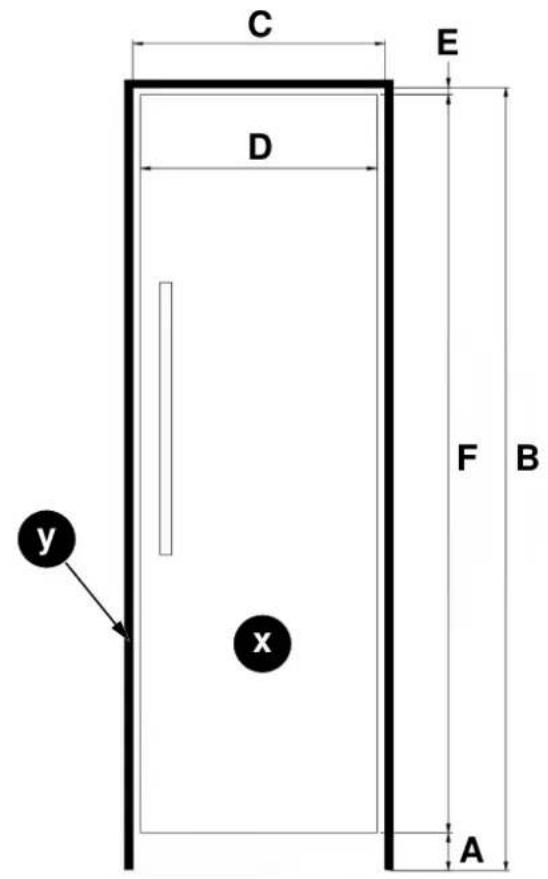 BERTAZZONI REF18FCBIPRV - PANNEAU DE PORTE PERSONNALISÉ (POUR LES MODÈLES AVEC PANNEAU PERSONNALISÉ) - 1