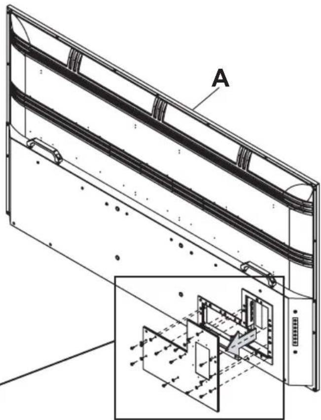 Peerless-AV Neptune NT654 - Retirar la cubierta del terminal de I/O - 2