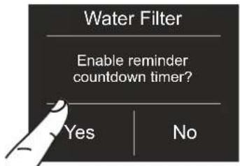 BERTAZZONI REF30BMBIXLT - 6) Activating the Water Filter Reminder - 10