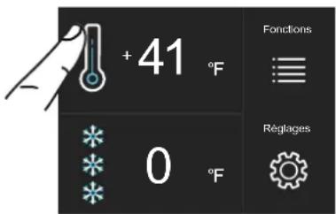 BERTAZZONI REF30BMBIXLT - Modifier la température des compartiments - 1