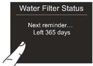 BERTAZZONI REF30BMBIPLT - 6) Activating the Water Filter Reminder - 5
