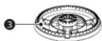LG CBGJ3023S - Assemblage du brûleur double extra grand - 2