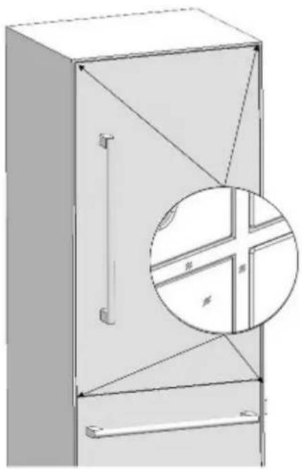BERTAZZONI REF18FCBIPLV - Ajuste del Refrigerador en función del hueco del armario. - 1