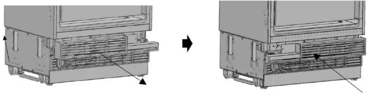BERTAZZONI REF18FCBIPLV - CAMBIO DE DIRECCION DE LA PARTE SUPERIOR DEL CONDUCTO DE VENTILACION - 1