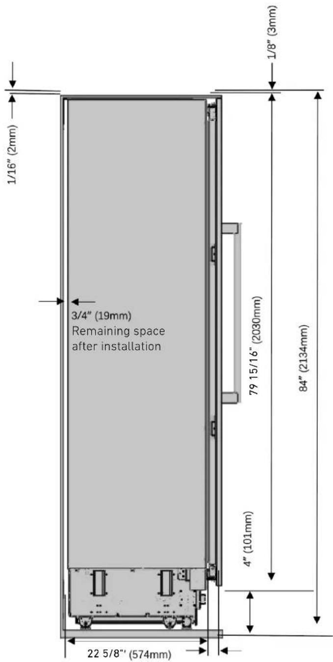 BERTAZZONI REF18FCBIPLV - Product dimensions - 6