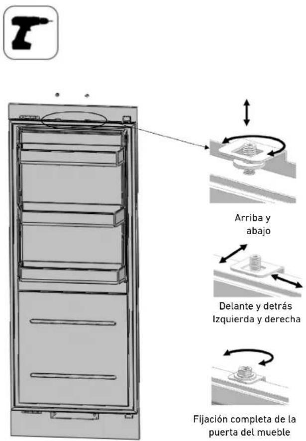 BERTAZZONI REF18FCBIPLV - ALINEACION DE LA PARTE SUPERIOR DEL PANEL DE PUERTA A MEDIDA CON PERNOS - 1