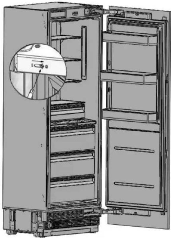 BERTAZZONI REF18FCBIPLV - REMOVING THE DOOR PANEL - 1