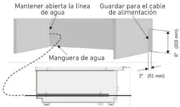 BERTAZZONI REF18FCBIPLV - Preparación de la manguera de agua y la conexión electrica - 2
