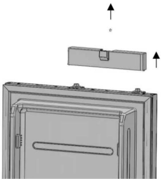 BERTAZZONI REF18FCBIPLV - RETIRADA DE LAS CUBIERTAS DEL MECANISMO DEL PANEL SUPERPUESTO - 3