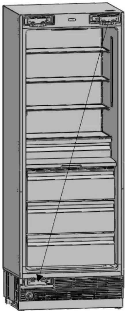BERTAZZONI REF18FCBIPLV - HOW TO CHANGE AIR VENT UPPER PART DIRECTION - 4