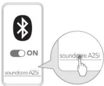 soundcore A25i - TÆND, OG FORETAG PARRING - 2