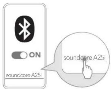soundcore A25i - 开机和配对 - 2