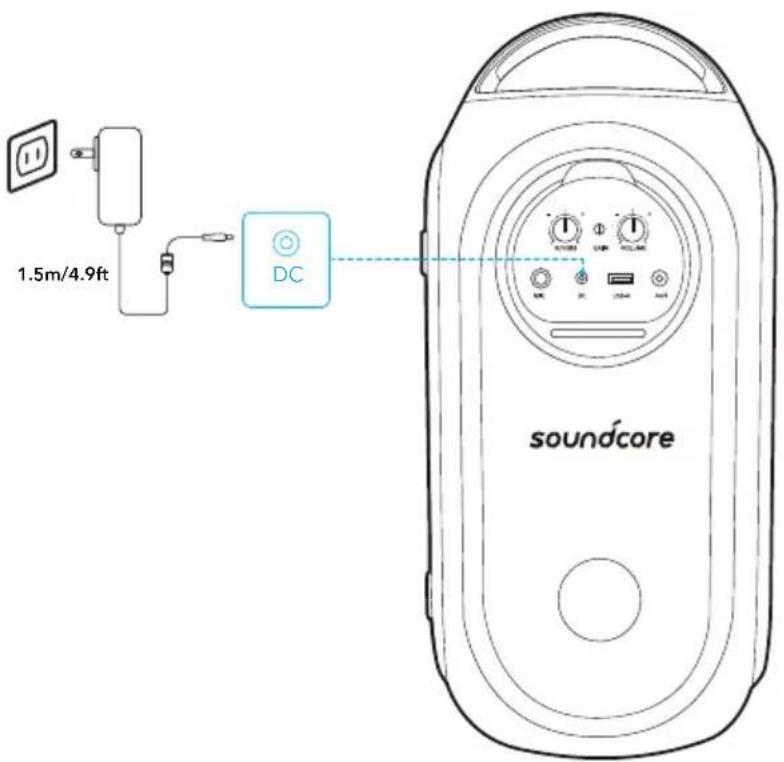 soundcore Rave Party 2 - 本製品の充電 - 1