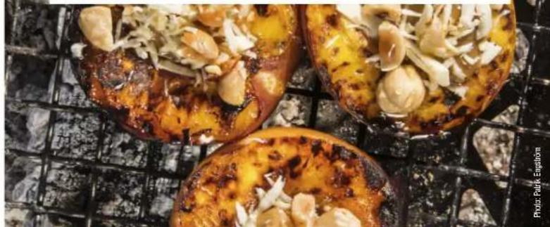 Primus Aeril Large - NECTARINES GRILLÉES, SAUCE CARAMEL ET NOISETTES. - 1