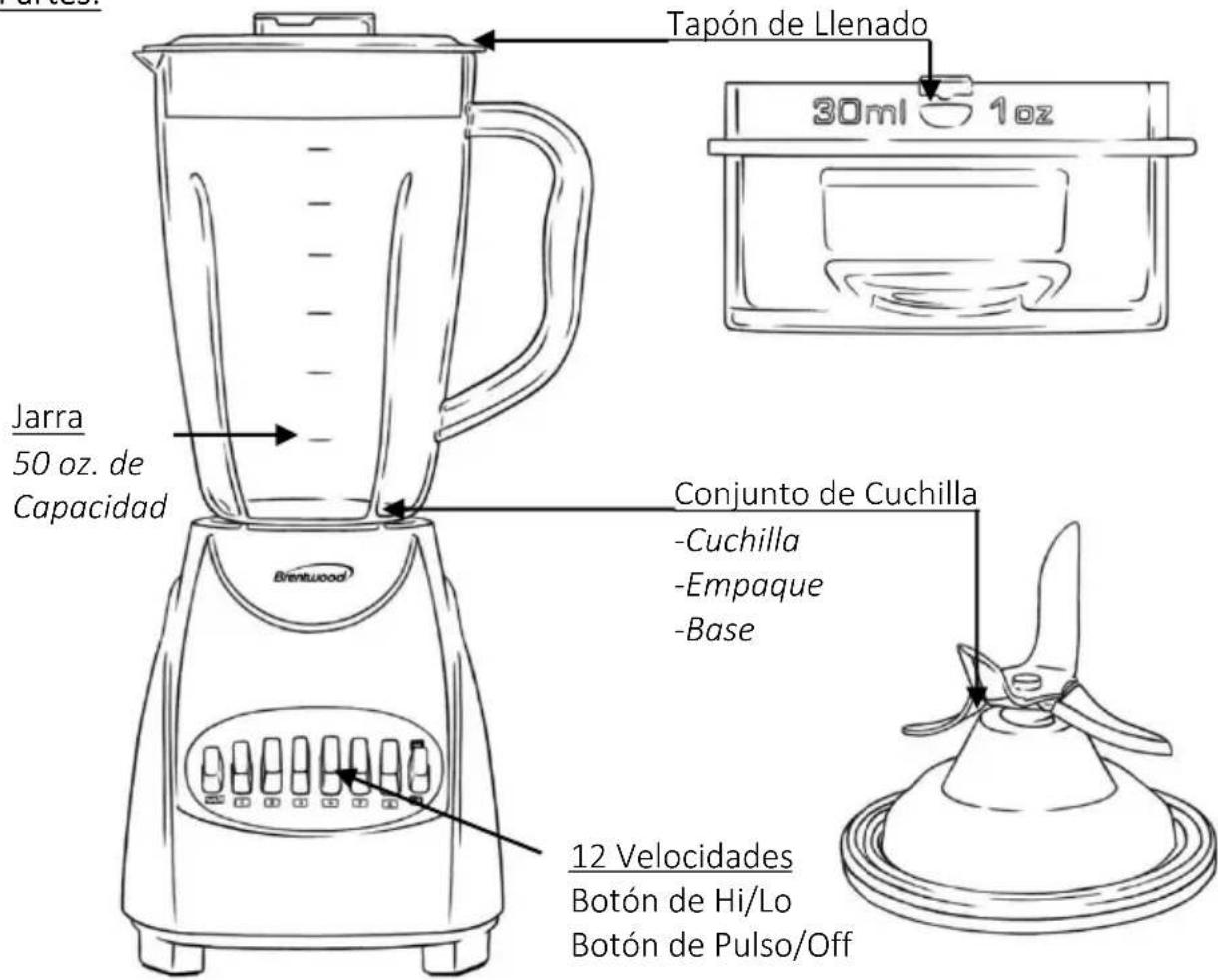 Brentwood JB-920W - GUARDE ESTAS INSTRUCCIONES COMO REFERENCIA - 1