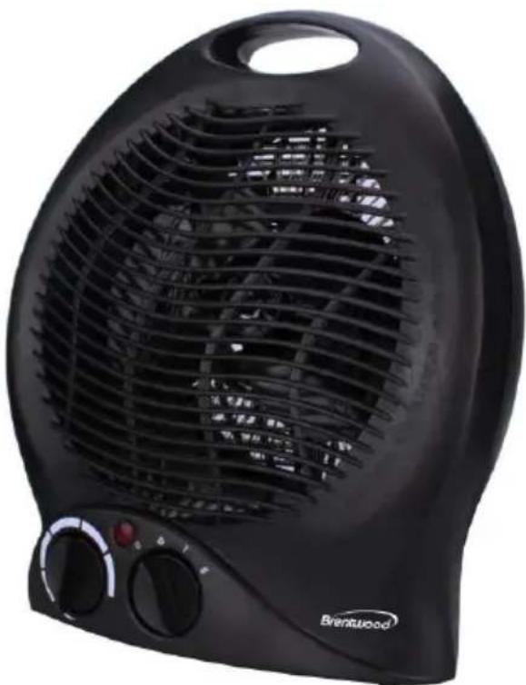 Brentwood H-F301BK - CALENTADOR Y VENTILADOR RADIATEUR SOUFFLANT - 1