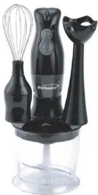 Brentwood HB-38W - BATIDORA DE MANO Y PROCESADOR DE ALIMENTOS MIXEUR MANUEL ET ROBOT CULINAIRE - 1