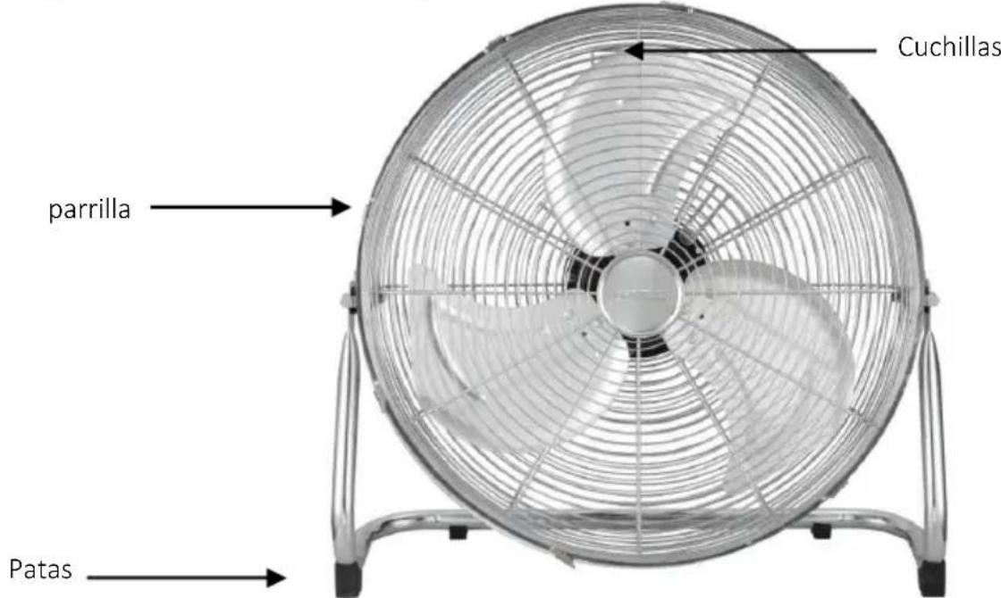 Brentwood F-20CRC - Piezas y Asamblea de Ventiladores: - 1