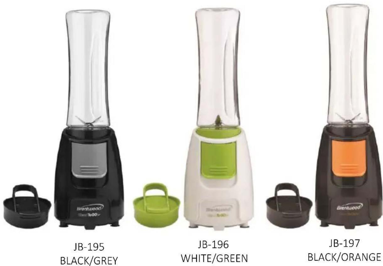 Brentwood JB-195 - BLEND-TO-GO BLENDER LICUADORA BLEND-TO-GO / MÉLANGEUR DE VOYAGE - 1
