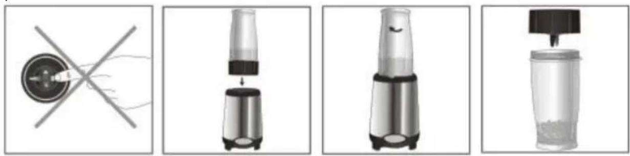 Brentwood JB-199 - Uso de la Multi Pro-Blender: - 1