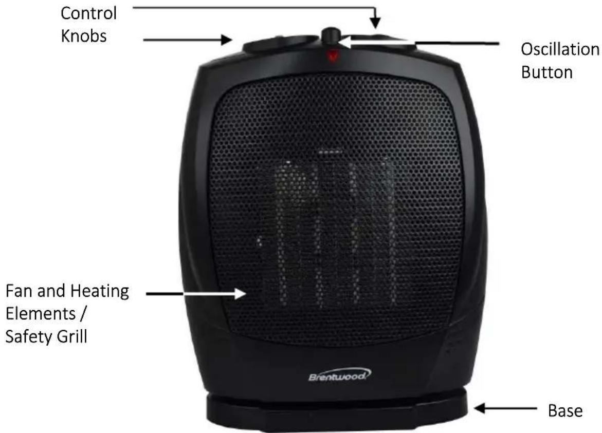 Brentwood H-C1600 - Parts: - 1