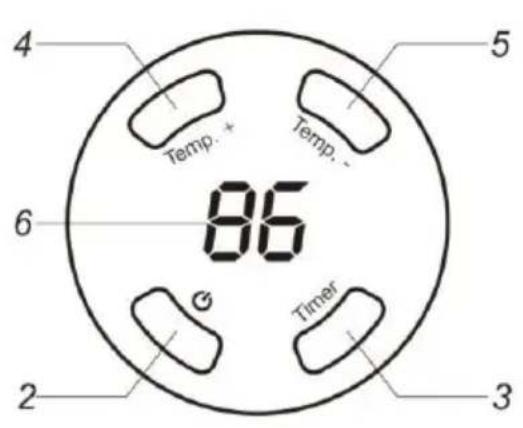 Brentwood H-C350W - Parts: - 1